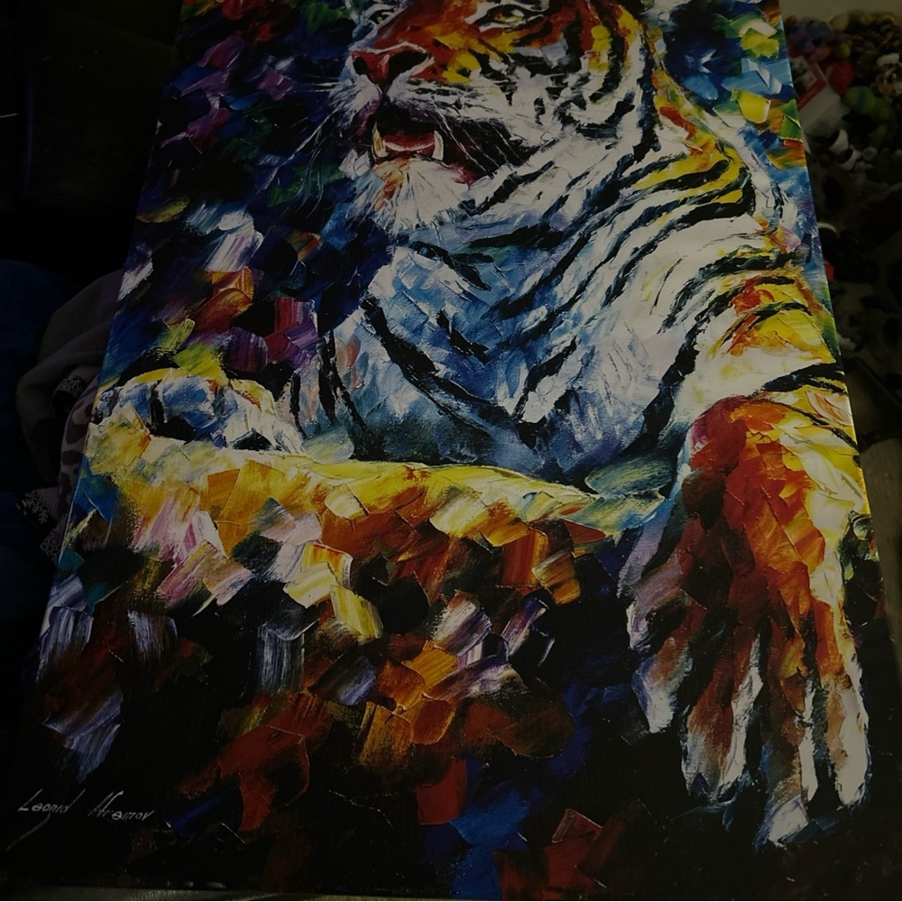 Vibrant Tiger Art Canvas